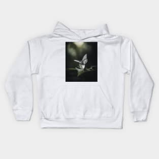 White Butterfly Kids Hoodie